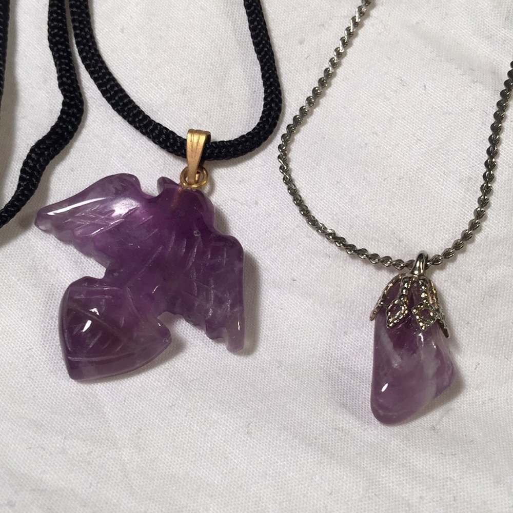 Vintage amethyst necklaces